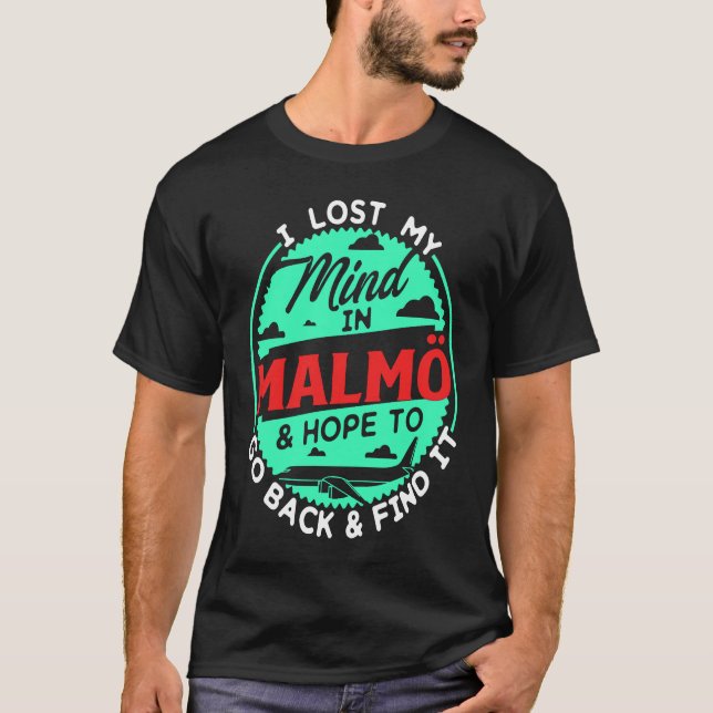 Camiseta Perdí La Idea En El Diseño De Malmö Para El Viajer (Anverso)