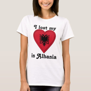Camiseta Perdí mi corazón en Albania