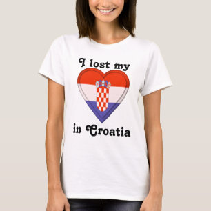 Camiseta Perdí mi corazón en Croacia