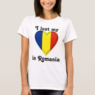 Camiseta Perdí mi corazón en Rumania
