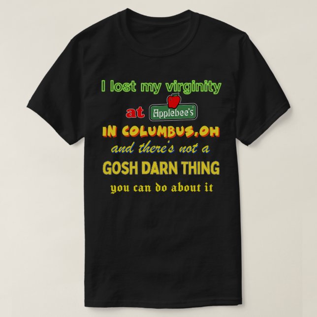 Camiseta Perdí mi virginidad Extrañamente Memeshirt específ (Diseño del anverso)