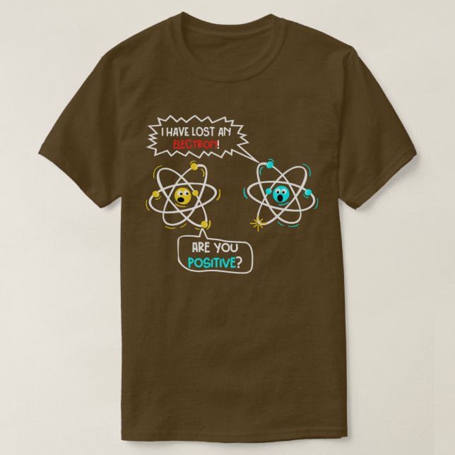 Camiseta Perdí un electrón (Diseño del anverso)