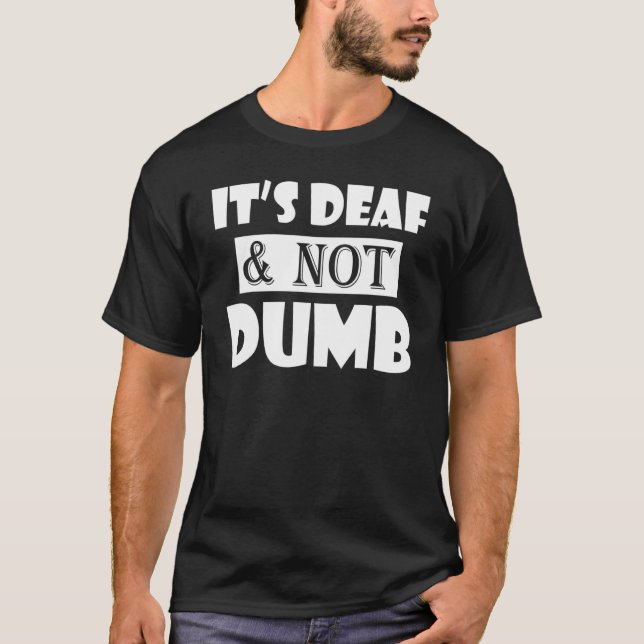 Camiseta Pérdida auditiva Deaf Ear aprendizaje de ASL - Es  (Anverso)