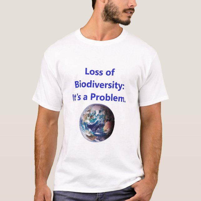 Camiseta Pérdida de biodiversidad - Es un problema (Anverso)