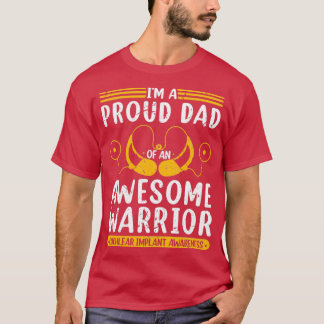 Camiseta Pérdida de la audición del padre del implante cocl