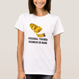 Camiseta Pérdida de peso, cinta métrica amarilla