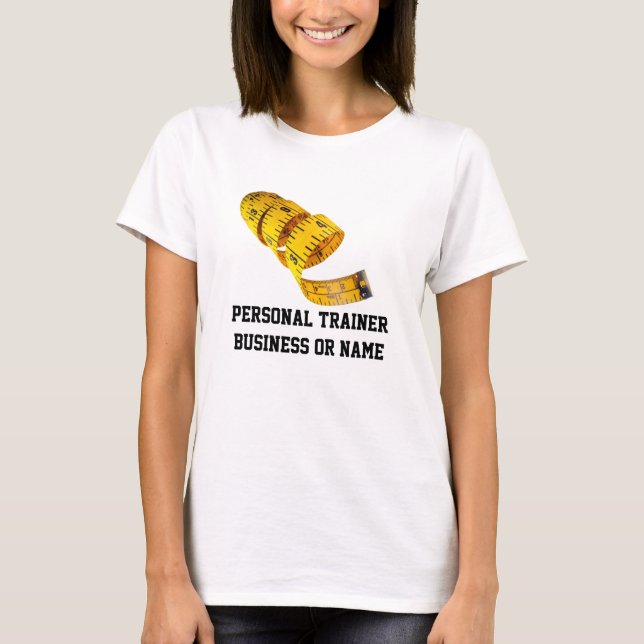 Camiseta Pérdida de peso, cinta métrica amarilla (Anverso)
