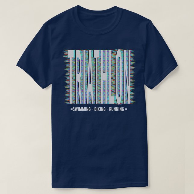 Camiseta Pérdida de peso del atletismo de triatlón (Diseño del anverso)