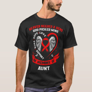 Camiseta Pérdida De Ser Querido Tía Conciencia De Enfermeda