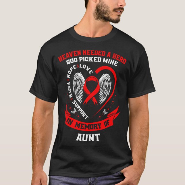 Camiseta Pérdida De Ser Querido Tía Conciencia De Enfermeda (Anverso)