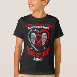 Camiseta Pérdida De Ser Querido Tía Conciencia De Enfermeda