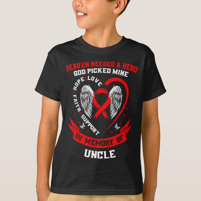 Camiseta Pérdida De Ser Querido Tío Conciencia De Enfermeda (Anverso)