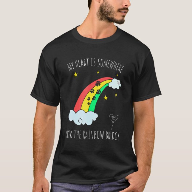Camiseta Pérdida De Un Gato Perro Querido. Tema Puente Arco (Anverso)