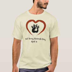 Camiseta perdida del día de los animales del mundo