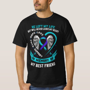 Camiseta Pérdida en memoria de mi mejor amiga Conciencia so