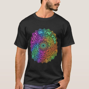 Camiseta Perdido en el Arcoíris de Vibración Mandala Gráfic
