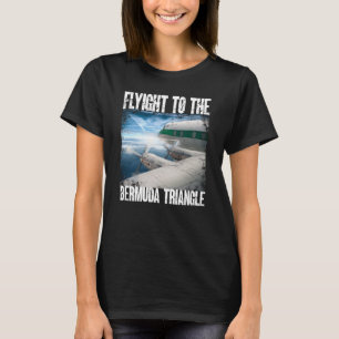Camiseta Perdido En El Avión Del Triángulo De Las Bermuda