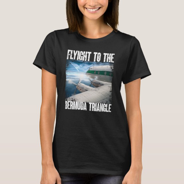 Camiseta Perdido En El Avión Del Triángulo De Las Bermudas (Anverso)