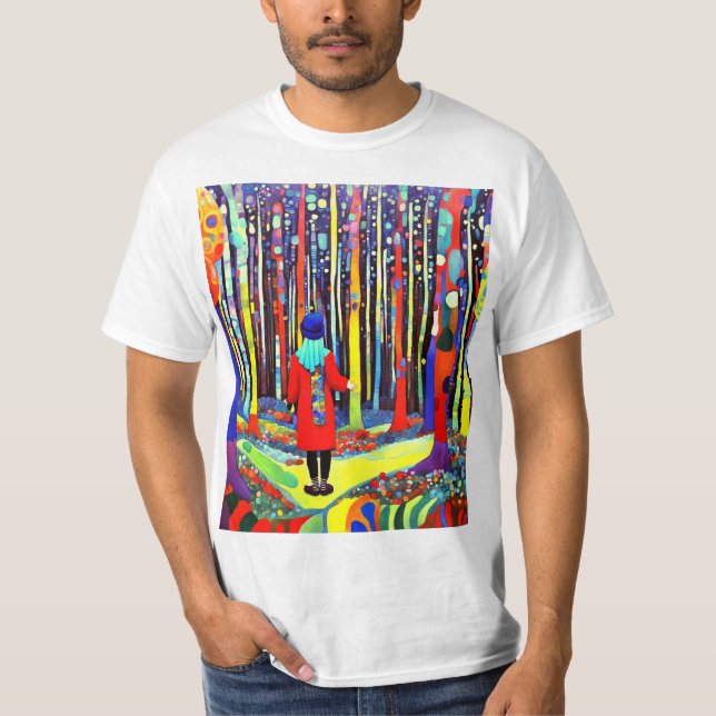 Camiseta Perdido en el bosque (Anverso)