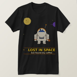 Camiseta Perdido en el espacio pero encontré mi café | Astr