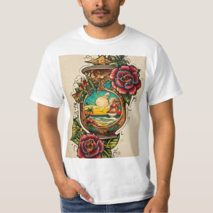Camiseta Perdido en el oasis de la tinta donde los tatuajes