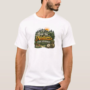 Camiseta Perdido En La Naturaleza Encuentra A Ti Mismo