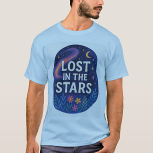 Camiseta Perdido en las estrellas - Diseño estético espacia