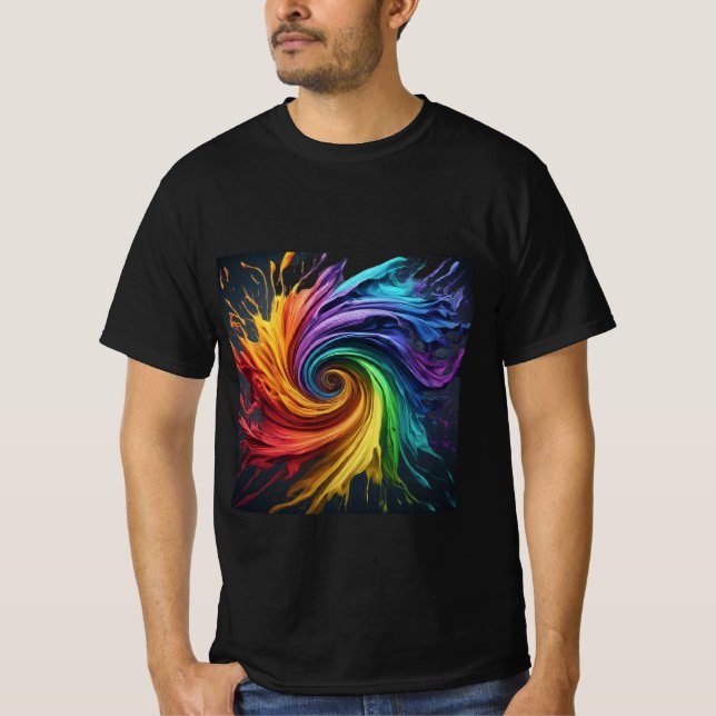 Camiseta Perdido en un mundo de color (Anverso)