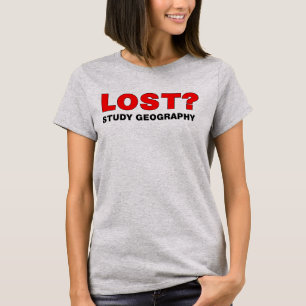 Camiseta ¿Perdido? Geografía del estudio