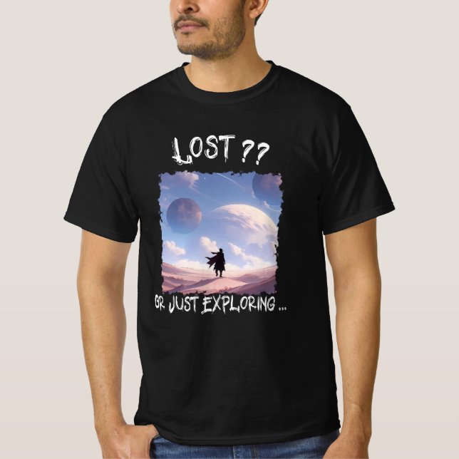 Camiseta ¿Perdido?? O simplemente explorando... Camping en  (Anverso)
