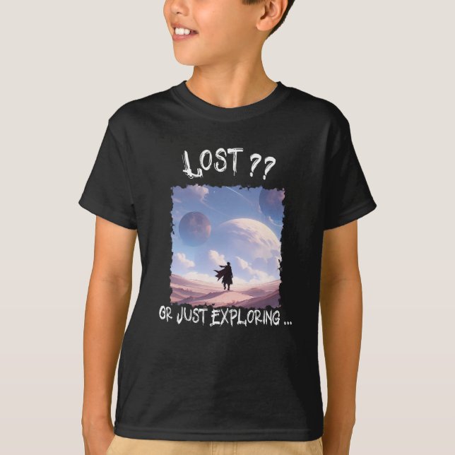 Camiseta ¿Perdido?? O simplemente explorando... Camping en  (Anverso)