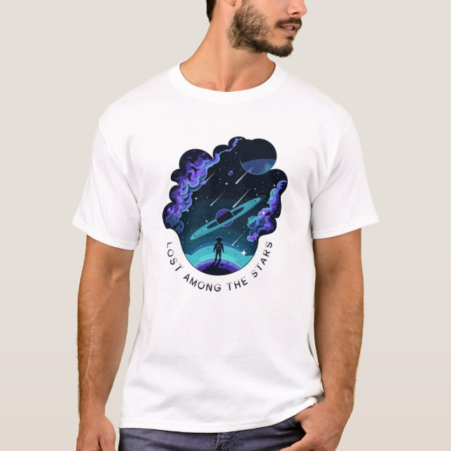 Camiseta Perdidos entre las estrellas (Anverso)