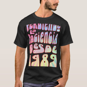 Camiseta Perdiendo La Paciencia Desde 1989 34 Años Cumpleña