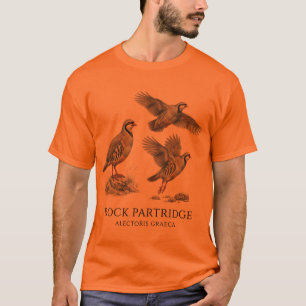 Camiseta Perdiz Griega ,Alectoris Graeca Aves de Caza