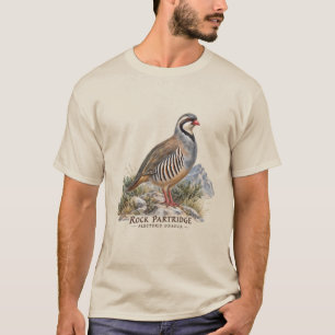 Camiseta Perdiz Griega ,Alectoris Graeca Aves de Caza