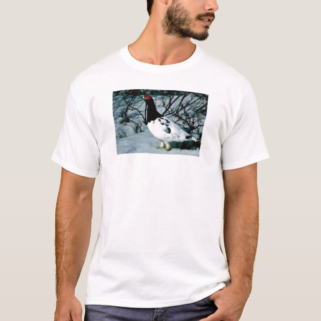 Camiseta Perdiz nival de la roca (Anverso)