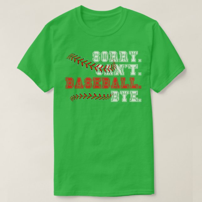 Camiseta Perdón Cant Baseball Bye 11 (Diseño del anverso)