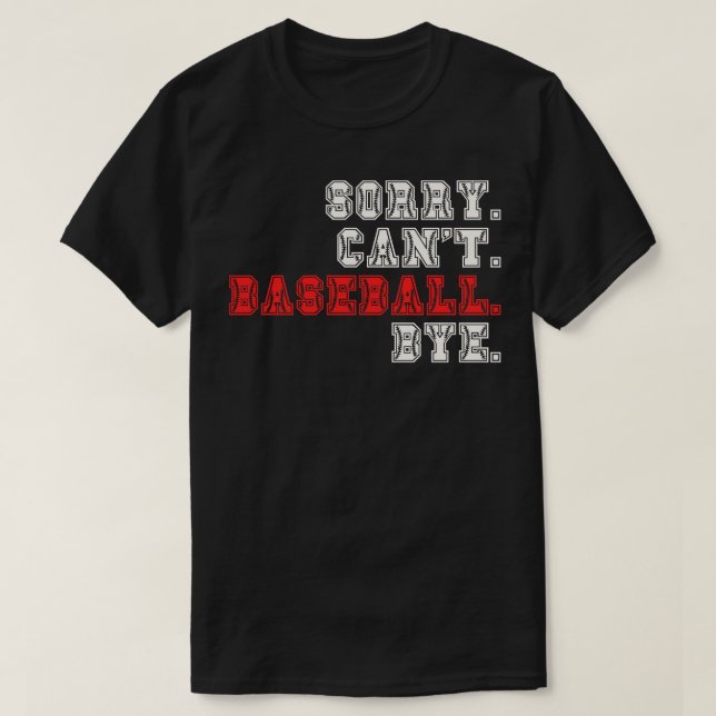 Camiseta Perdón Cant Baseball Bye 16 (Diseño del anverso)