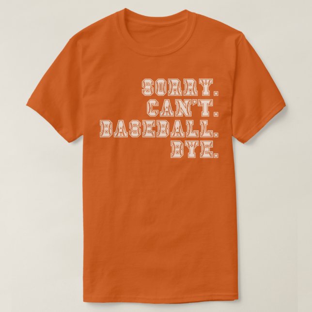 Camiseta Perdón Cant Baseball Bye 2 (Diseño del anverso)