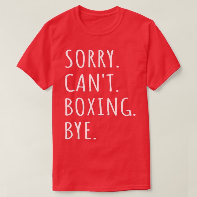 Camiseta Perdón Cant Boxing Bye I 1 (Diseño del anverso)