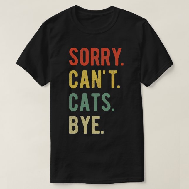 Camiseta Perdón Cant Cats Bye II (Diseño del anverso)