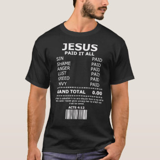 Camiseta Perdón de salvación de Jesús Regalo cristiano cruz