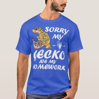 Camiseta Perdón por mi gecko leopardo comió mi hogar1