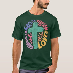 Camiseta Perdonado Elegido Querido Jesús Rentado Eas Cristi
