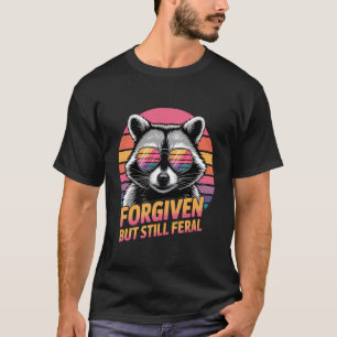 Camiseta Perdonado Pero Todavía Feral Fe Cristiana Divertid