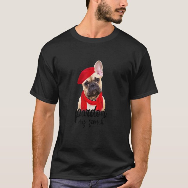 Camiseta Perdone a mi madre francesa de perro Bulldog (Anverso)