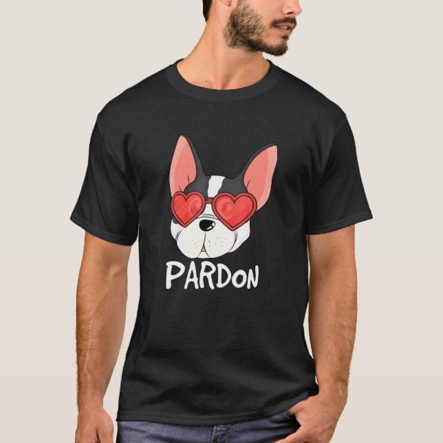 Camiseta Perdone Bulldog francés Cute Mascota Frenchie Mama (Anverso)