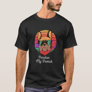 Camiseta Perdone mi Bulldog francés Retro Funny Frenchie