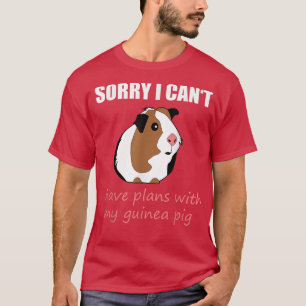 Camiseta Perdone que tenga planes con mi conejillo de india