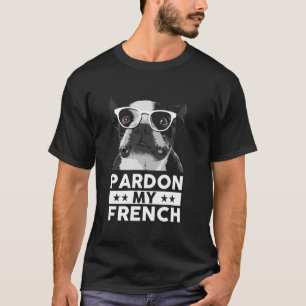 Camiseta Perdonen Mi Bulldog Francés Con Gafas Perro Francé